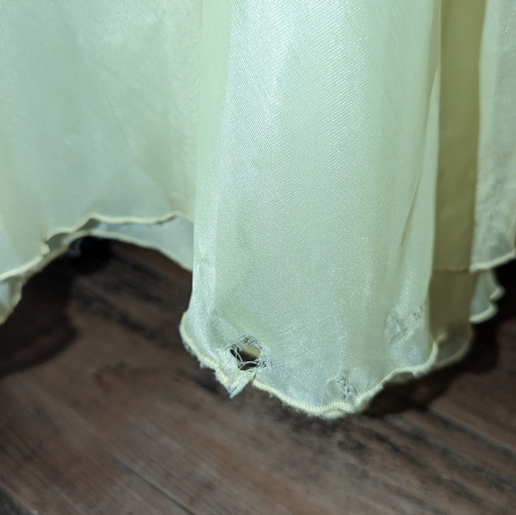 VINTAGE 1970's LONG Yellow Midi Dress - Picture 11 of 12